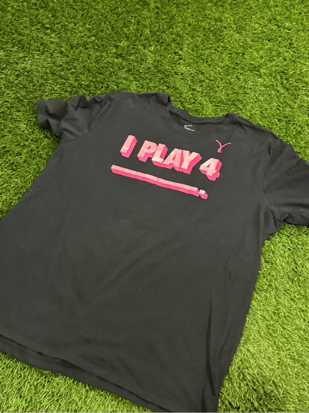 The Nike Tee - I Play For …. - Breast Cancer Support Tshirt